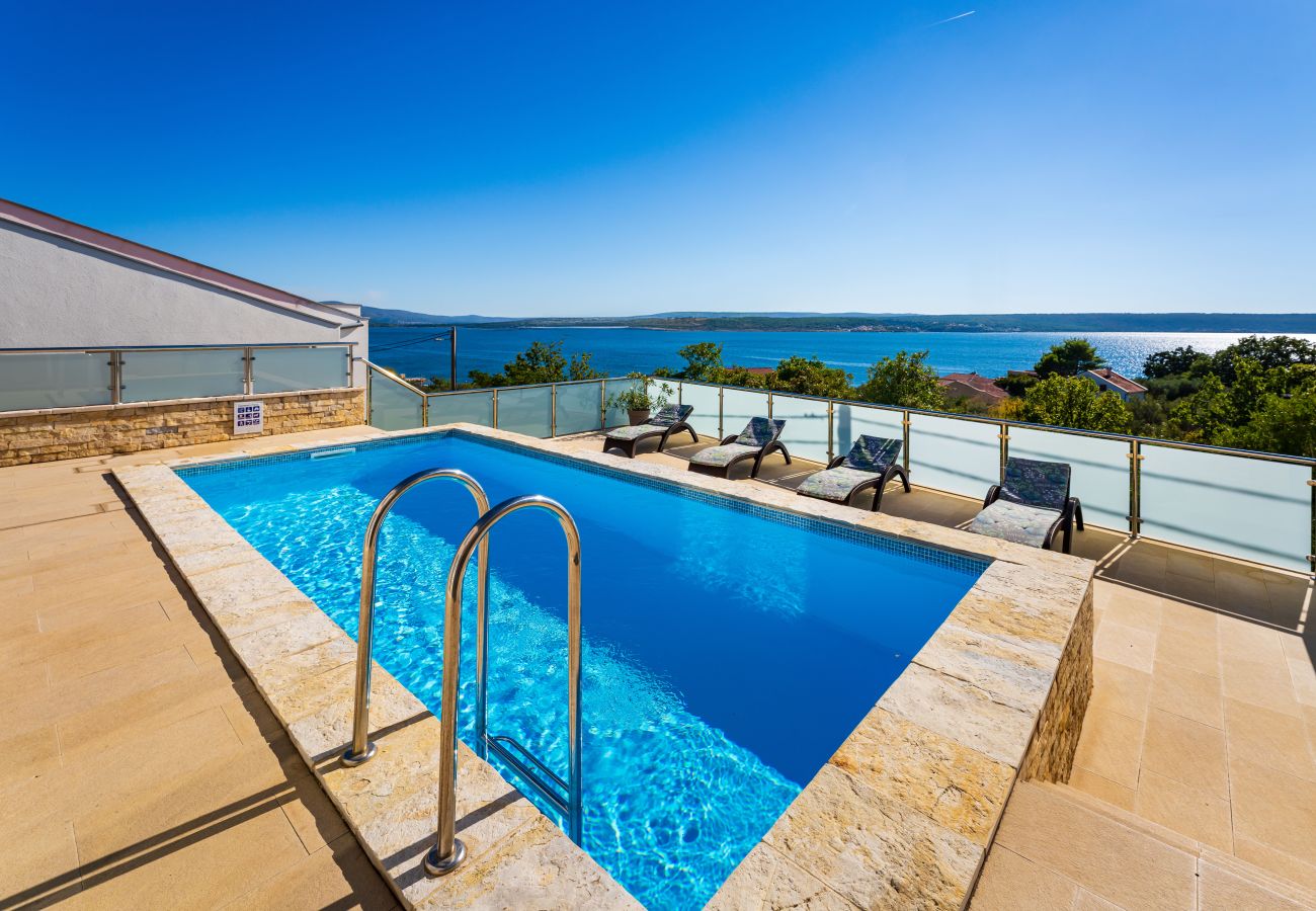 Ferienhaus in Maslenica - Sea view Villa Anpero