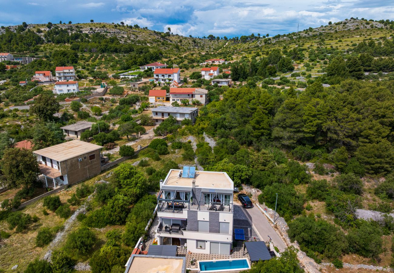 Ferienwohnung in Žaborić - Sea view penthouse Nikita