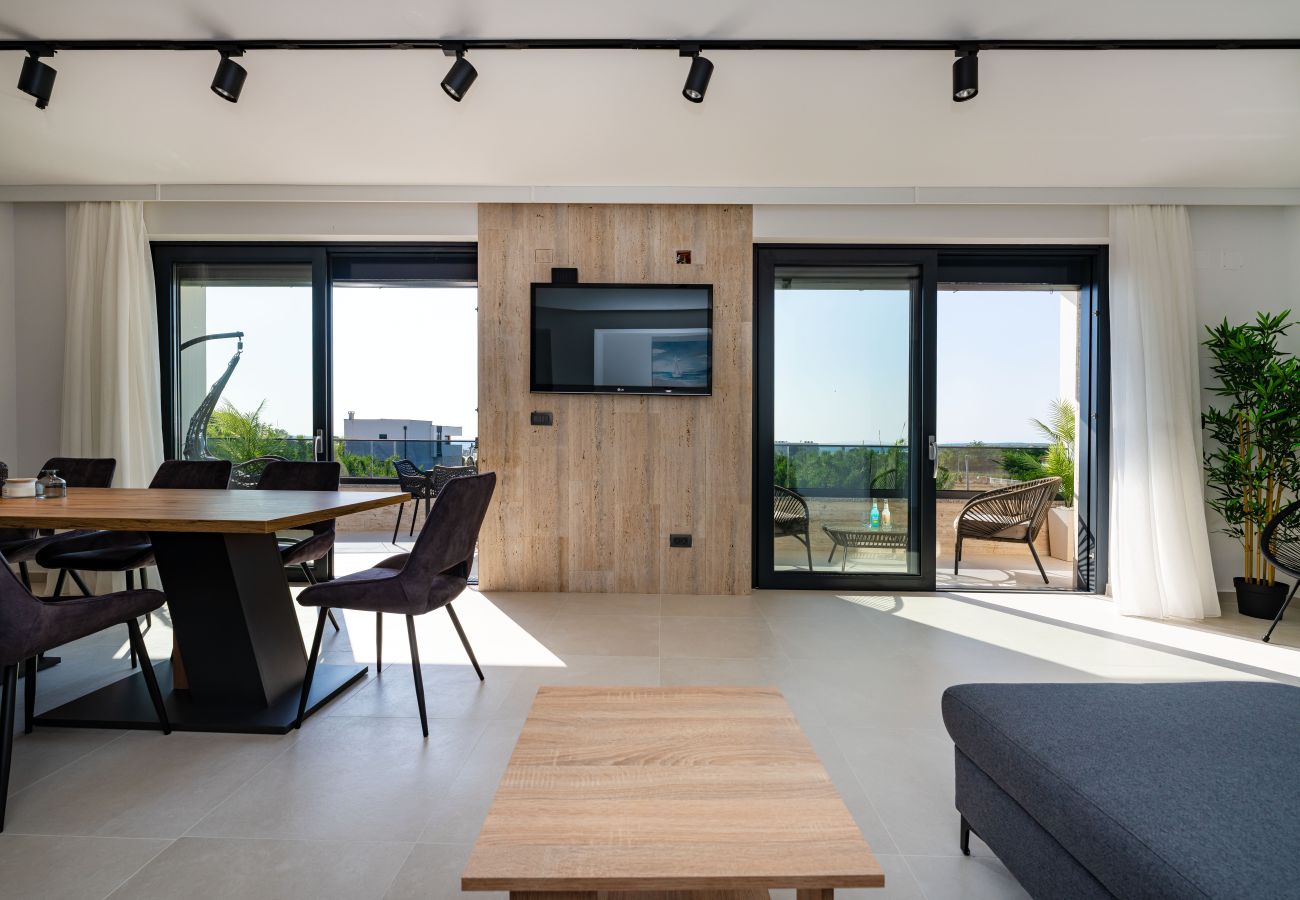 Ferienwohnung in Vrsi - Sea view apartment LaMag